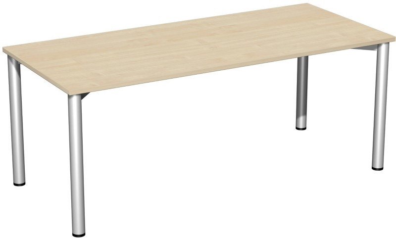 Thumbnail - Speed Office Schreibtisch Rechteckig Ahorn 1.800 (B) x 800 (T) x 720 (H) mm MFC (Melaminbeschichtete Spanplatte)