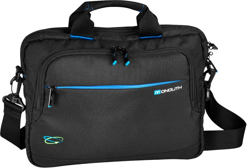 Monolith Laptoptasche Blue Line 3315 13 " Recycelter Kunststoff Schwarz 34 x 4 x 27 cm