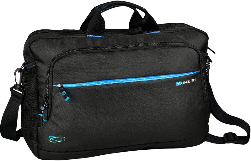 Monolith Hybrid Laptoptasche Blue Line 3313 15.6 " Recycelter Kunststoff Schwarz 41 x 11 x 31 cm