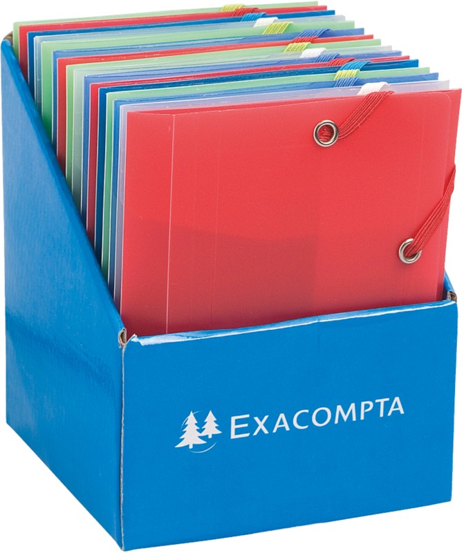 Thumbnail - Exacompta Sammelmappe 50889E DIN A6 Farbig sortiert Polypropylen 12 x 16 cm 25 Stück