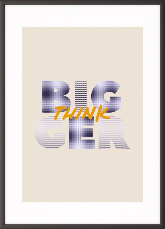 Paperflow Wandbild "Think bigger" 300 x 400 mm