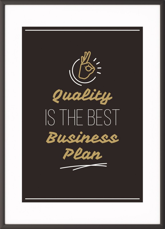 Paperflow Wandbild "Quality is the best business plan" 600 x 800 mm