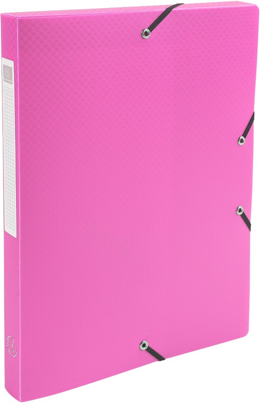 Exacompta Archivboxen 59604E DIN A4 Rosa Polypropylen 25 x 33 cm 4 Stück