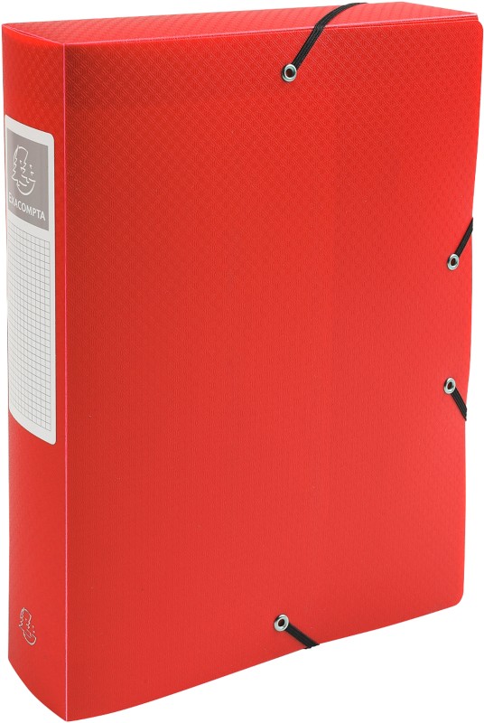 Exacompta Archivboxen 59885E DIN A4 Rot Polypropylen 25 x 33 cm 8 Stück