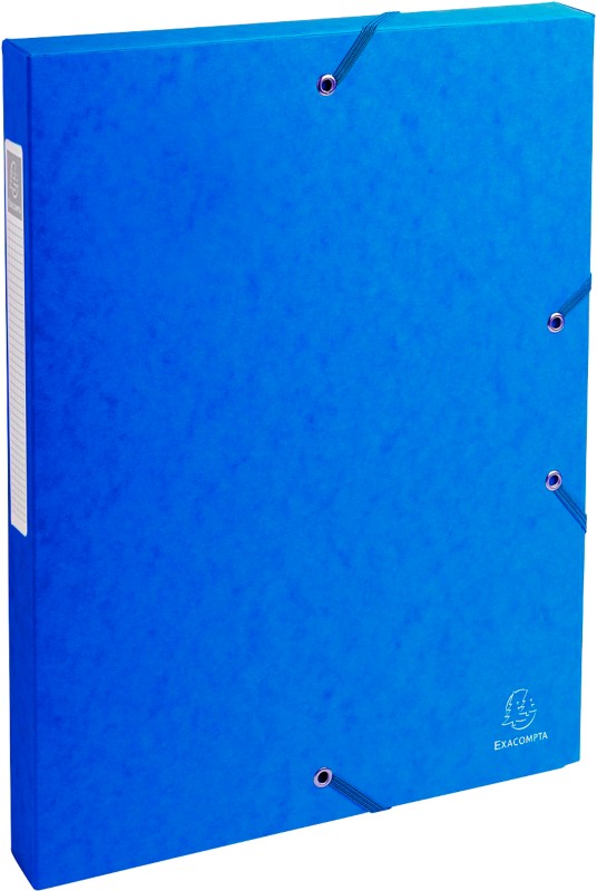 Exacompta Archivbox 50302E DIN A4 Karton 25 (B) x 33 (H) cm Blau 2,5 cm 8 Stück