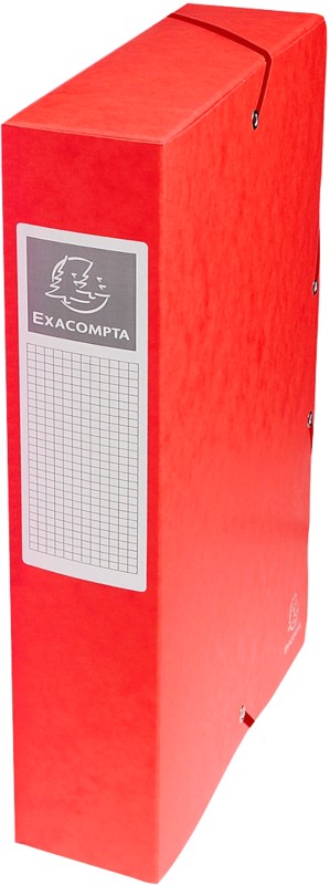 Thumbnail - Exacompta Archivbox 50605E DIN A4 Pressspankarton 25 (B) x 33 (H) cm Rot 6,0 cm 8 Stück