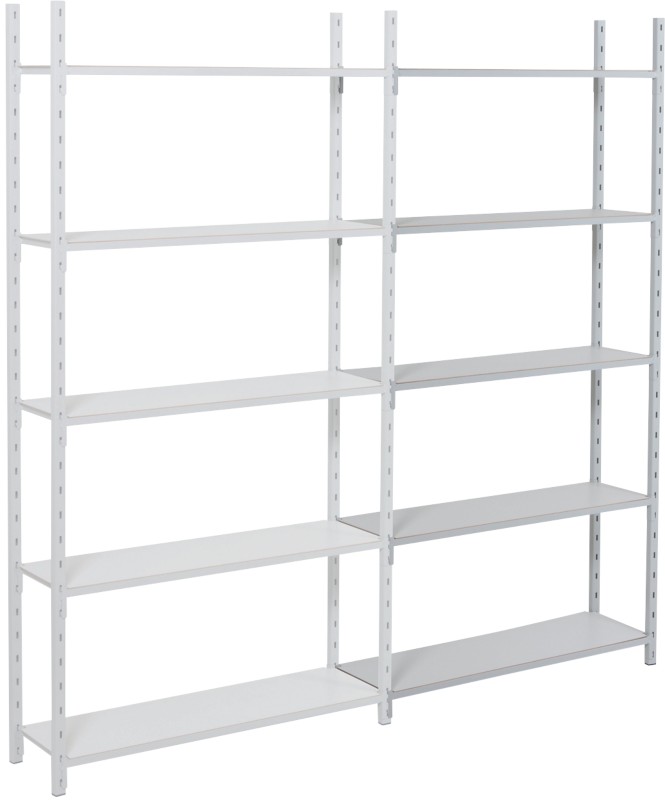 ARNO SPACE Arno Regale 5 Fachböden Verzinkt 1.000 x 600 x 2.000 mm Grau