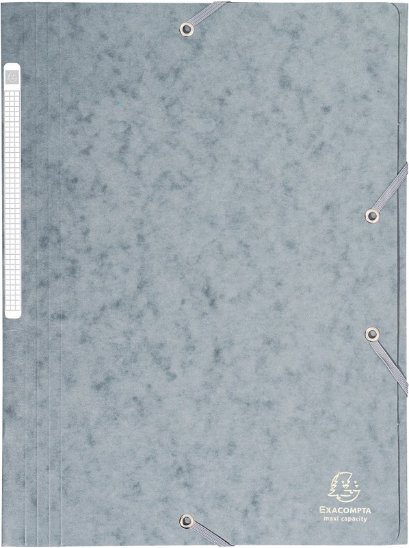 Exacompta Sammelmappe 17110H DIN A4 Grau Beschichteter Manila Karton 24 x 32 cm 25 Stück