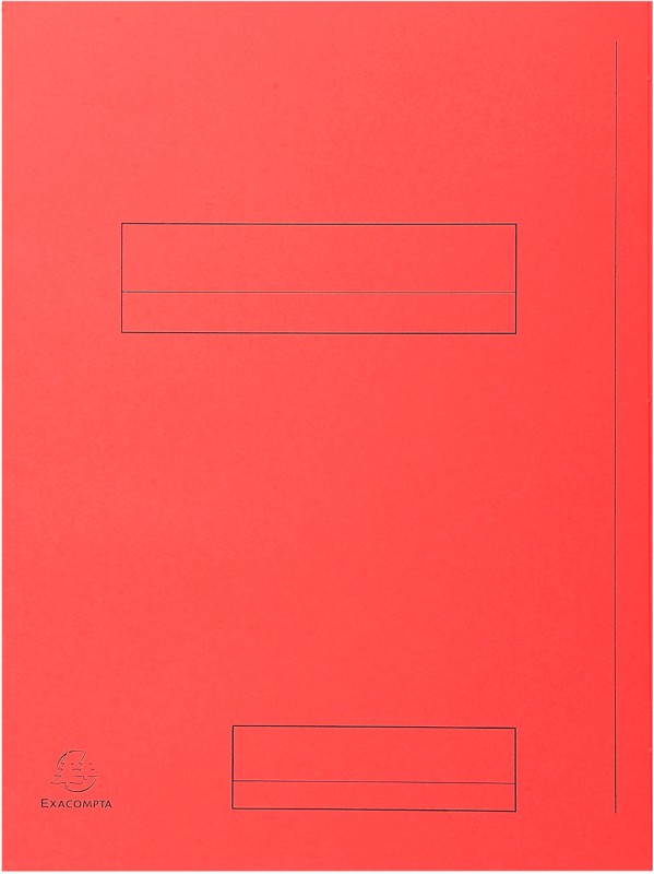 Exacompta 2 Flap Folder 335008E A4 Red Cardboard 24 X 32 Cm Pack Of 250