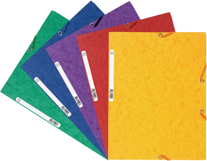 Thumbnail - Exacompta Sammelmappe 55515E DIN A4 Farbig sortiert Beschichteter Manila Karton 24 x 32 cm 50 Stück