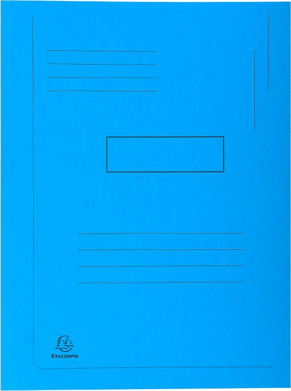 Thumbnail - Exacompta Präsentationsmappe 445006E DIN A4 Hellblau Karton 24 x 32 cm 50 Stück