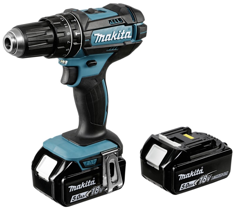Thumbnail - Makita DHP482RTJ 18V 2x Akku Akku-Schlagbohrschrauber