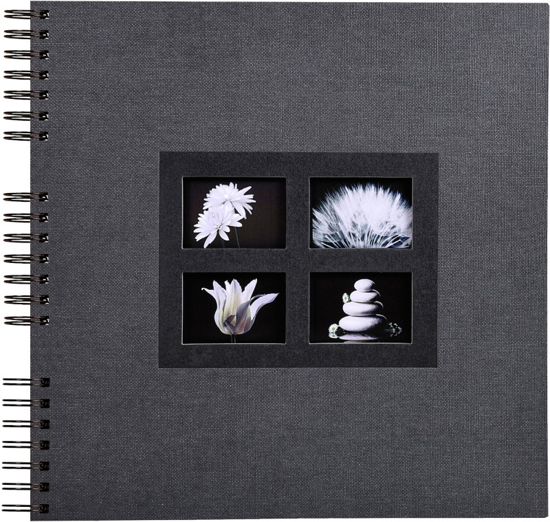 Foto-Spiralalbum Passion 32x32cm Schwarz 60 Seiten 358 Fotos