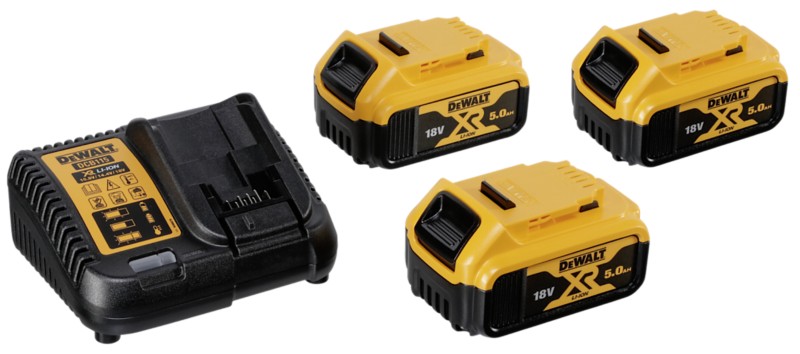 Image of DeWALT DCB115P3-QW 18V 5Ah Lithium-Ionen (Li-Ionen) Powerwerkzeug Batterie
