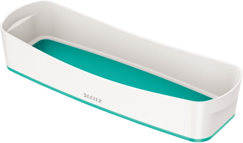 4 x Leitz Aufbewahrungsschale MyBox Wow 307x55x105mm ABS weiß/eisblau