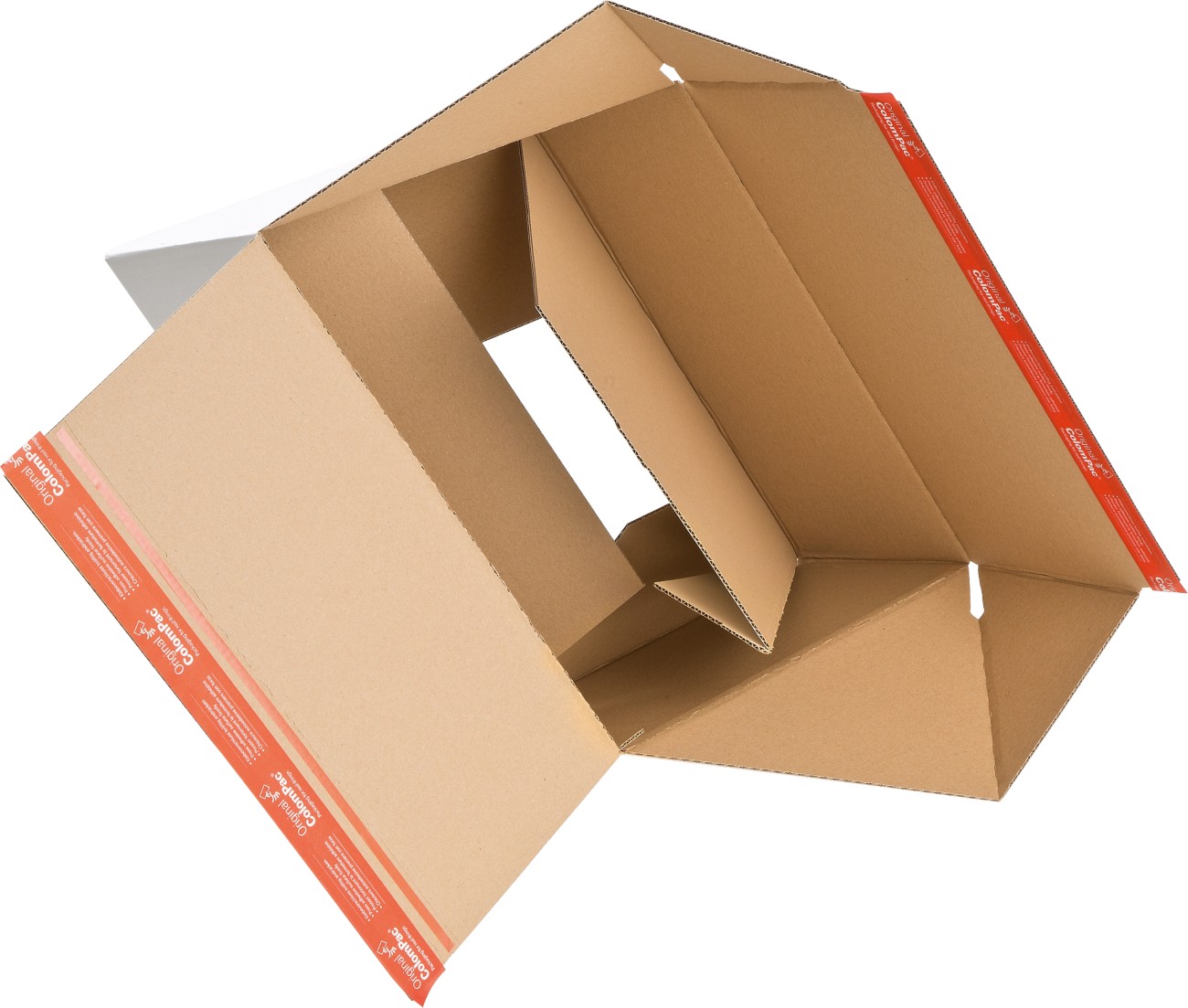 Colompac Folding Carton Cardboard 223 (W) X 312 (D) X 224 (H) Mm Brown Pack Of 10