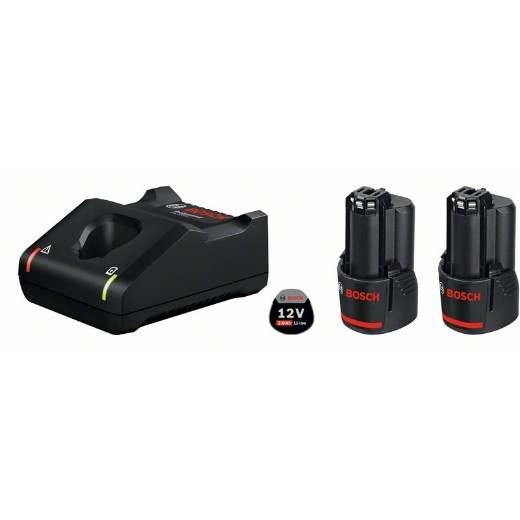 Bosch 2x 3.0Ah, GAL 12V-40 3 Lithium-Ionen (Li-Ionen) Akku 1050460