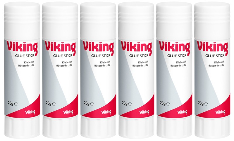 Viking Klebestift 20 g Transparent 1051101 6 Stück