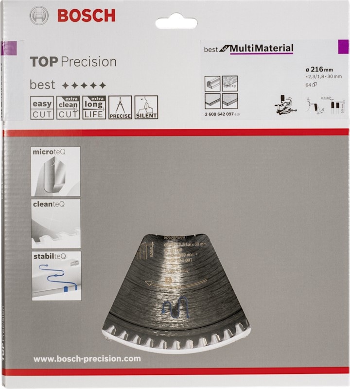 Image of Bosch Kreissägeblatt BS MU B 216x30-64