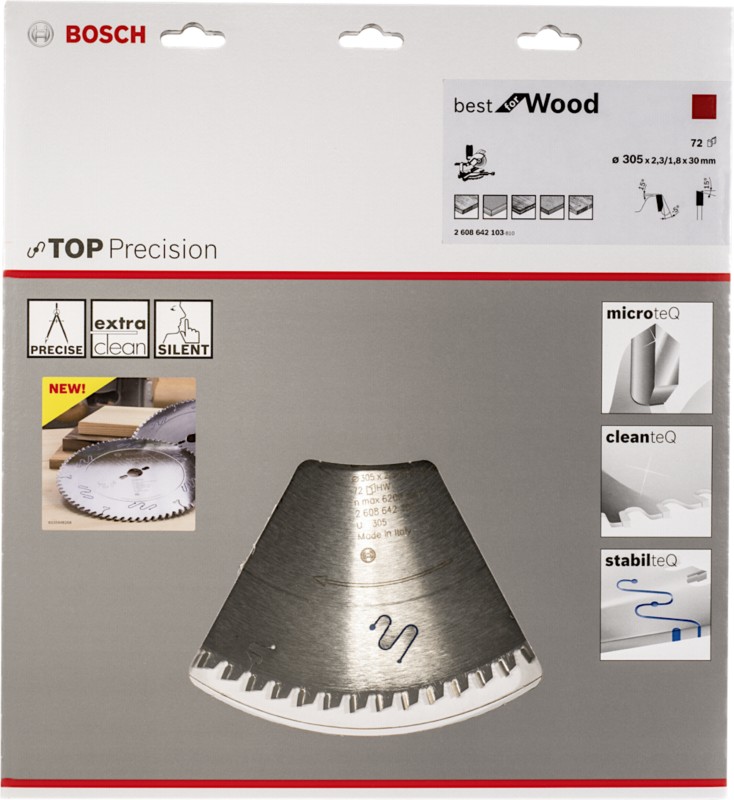 Image of Bosch Kreissägeblatt BS WO B 305x30-72