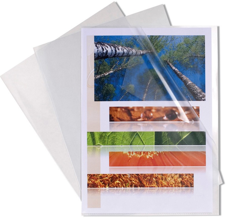 Exacompta Cut Flush Folder Transparent Polypropylene 200 Microns Pack Of 100