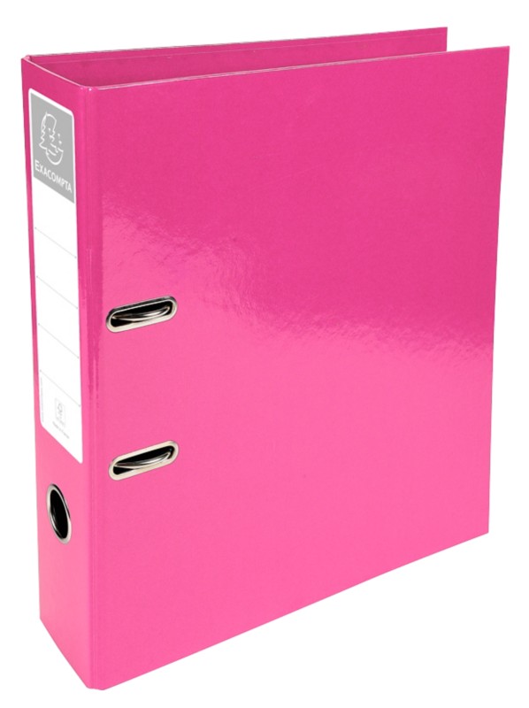 Thumbnail - Exacompta Iderama Breit Ordner DIN A4 70 mm Rosa 2 Ringe 53624E Pappkarton Glänzend Hochformat 10 Stück