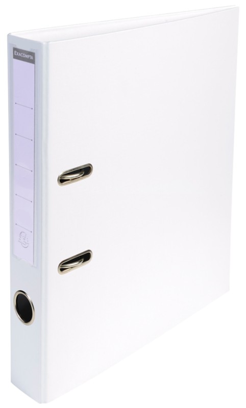 Thumbnail - Exacompta Prem Touch Schmal Ordner DIN A4 50 mm Weiß 2 Ringe 53548E Pappkarton, PP (Polypropylen) Hochformat 10 Stück