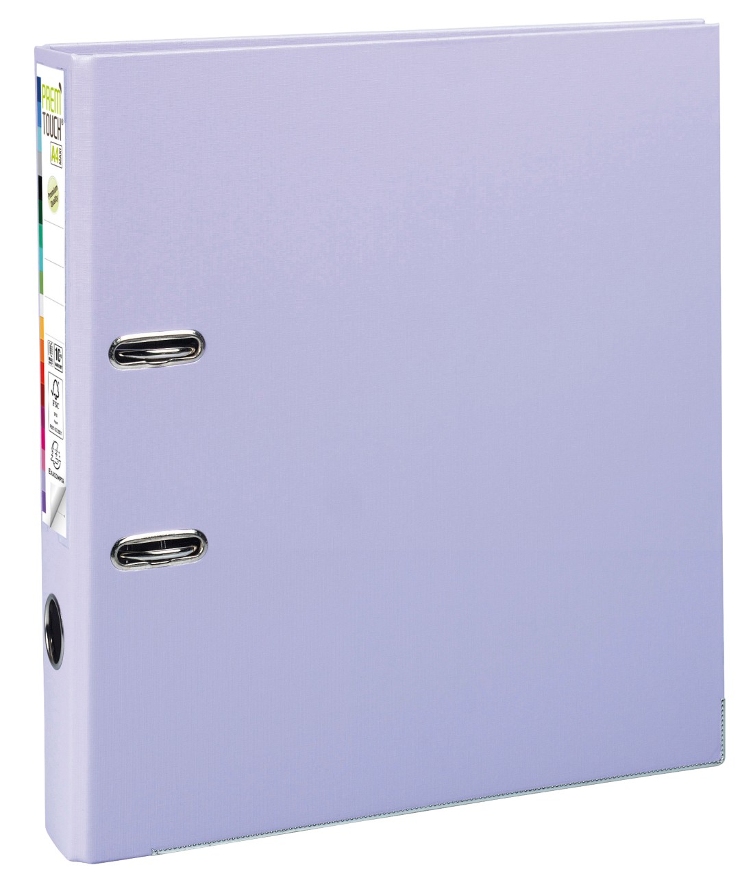 Thumbnail - Exacompta Prem Touch Ordner Schmal DIN A4 50 mm Flieder 2 Ringe 53107E Kunststoff Hochformat 10 Stück