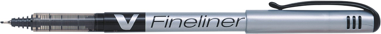 Pilot V Fineliner Pen Fine 0.5 Mm Black Pack Of 12