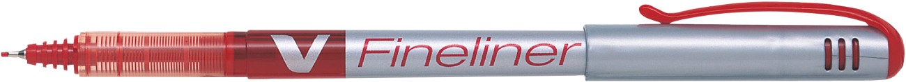 Pilot V Fineliner Pen Fine 0.5 Mm Red Pack Of 12