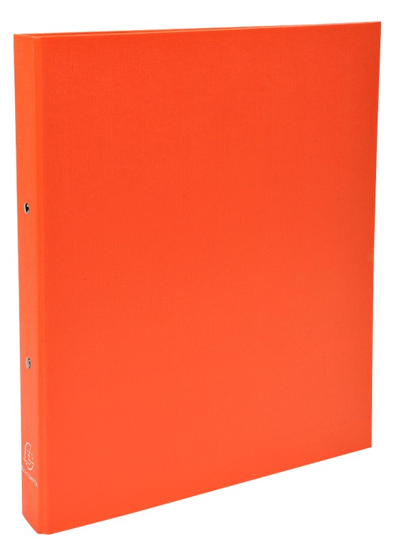 Exacompta Ringbuch 2 Ringe Kaschierter Karton PP DIN A4 Orange 20 Stück