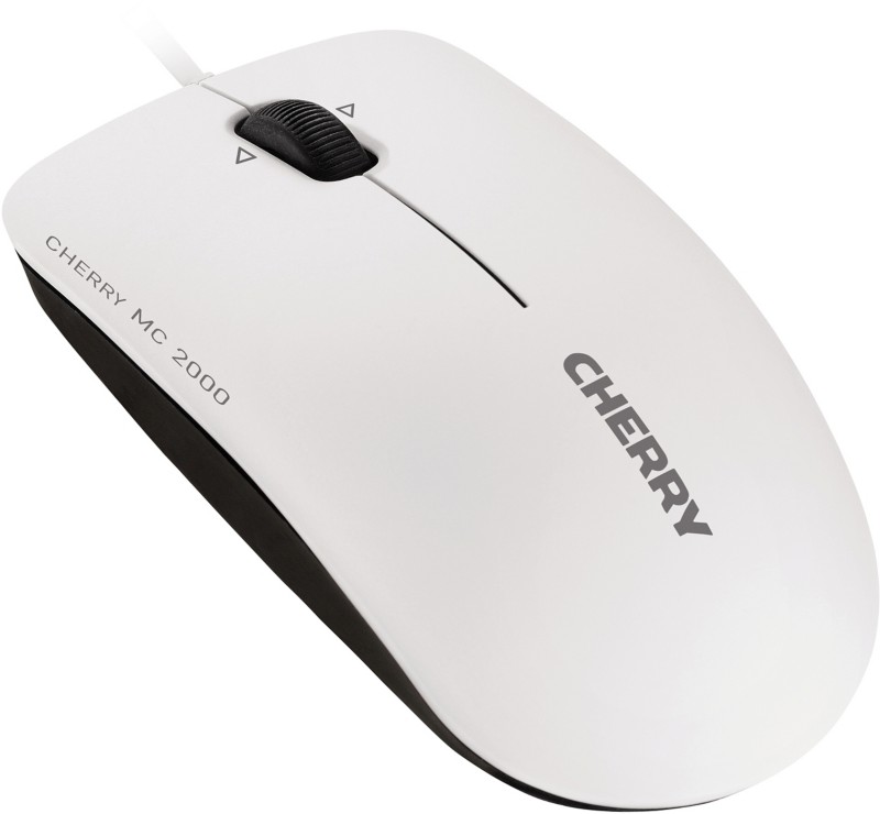 Thumbnail - Cherry Kabelgebundene Maus Beidhändig MC 2000 1 m Kabel Weißgrau