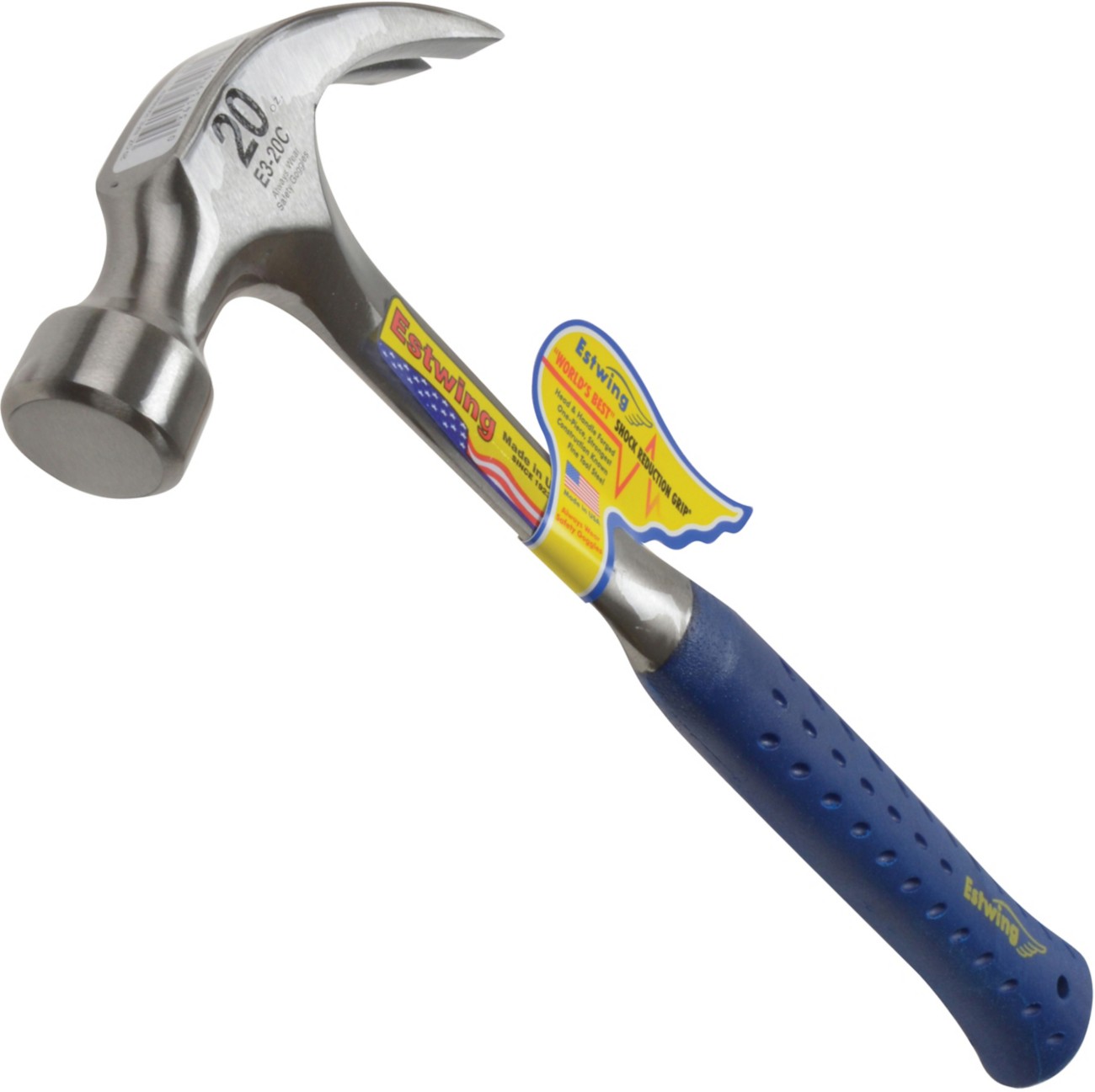 ESTWING E3 20C 20oz VINYL GRIP CURVED CLAW HAMMER + TOUGHBUILT TB52 CRADLE LOOP - Image 15