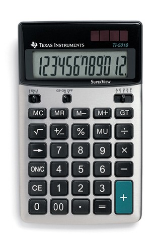 Texas Instruments Tischrechner TI-5018SV 105 mm Schwarz, Silber