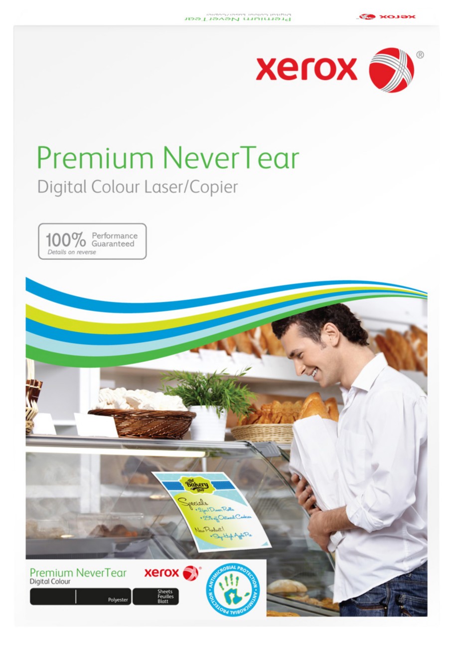 Thumbnail - Xerox Premium NeverTear DIN A4 Polyesterfolie Pastellblau 170 g/m² Matt 100 Blatt