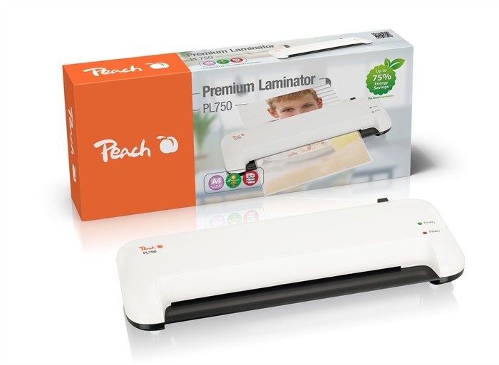 Peach Premium PL750 A4 Laminiergerät, 400 mm/min. Aufwärmzeit 2 Min. bis zu 2 x 125 (250) Mikron