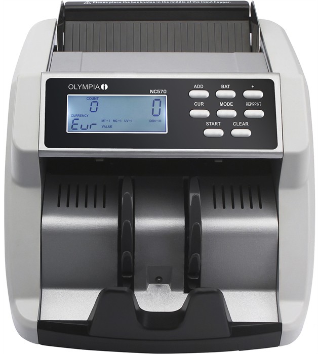 Olympia Banknotenzähler NC 570 Grau