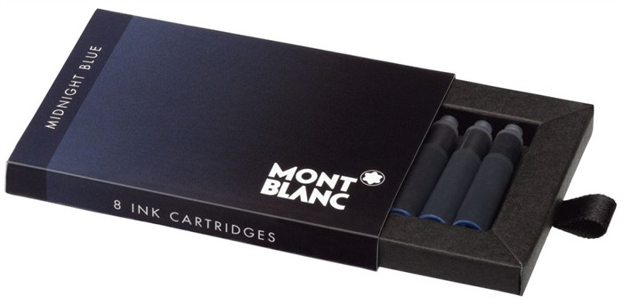 Montblanc Tintenpatrone 105195 Mitternachtsblau 8 Stück