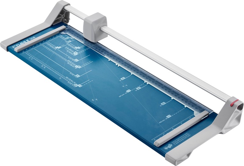 Dahle Personal Rollenschneidemaschine DIN A3 460 mm Selbstschärfendes Stahl-Rundmesser Blau 6 Blatt