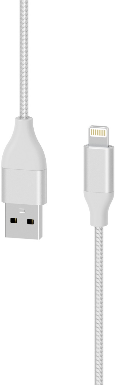 Thumbnail - XLayer Ladekabel PREMIUM Metallic USB zu Lightning 1.5m Silber