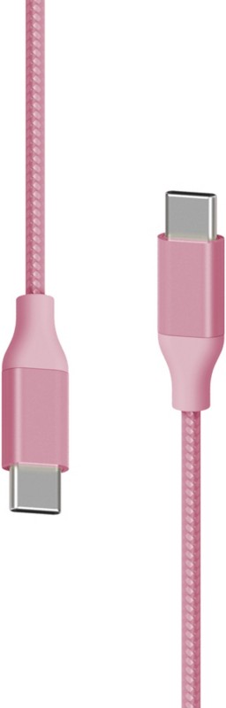 XLAYER 217089 1 x USB C Stecker auf 1 x USB Stecker Ladekabel 1,5m Rosa