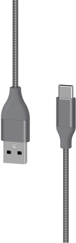 Thumbnail - XLAYER 217084 1 x USB C Stecker auf 1 x USB Stecker Ladekabel 1,5m Grau