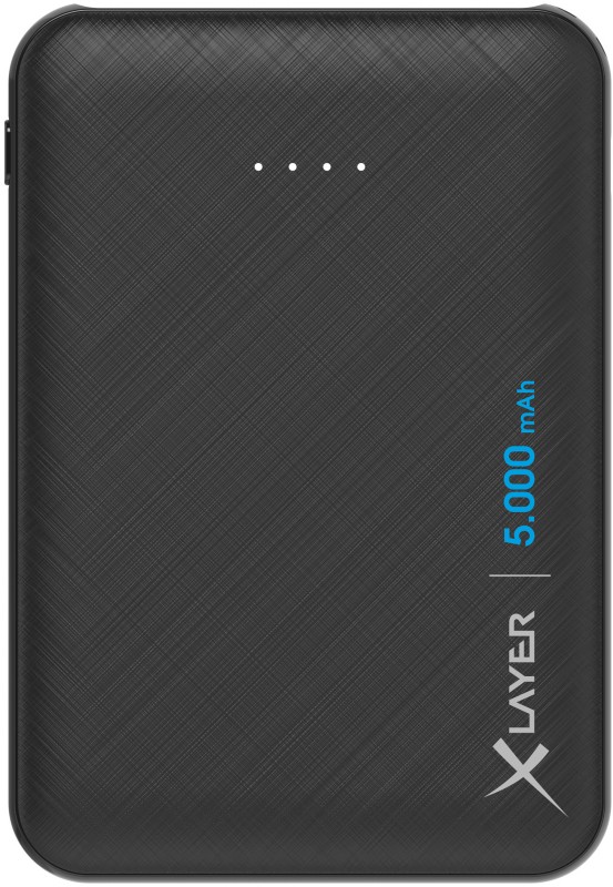XLayer Powerbank Micro 5000 mAh Schwarz