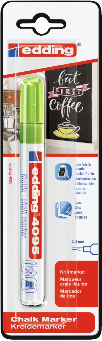 Edding 4095 Chalk Marker Medium Bullet 2-3 Mm Neon Green