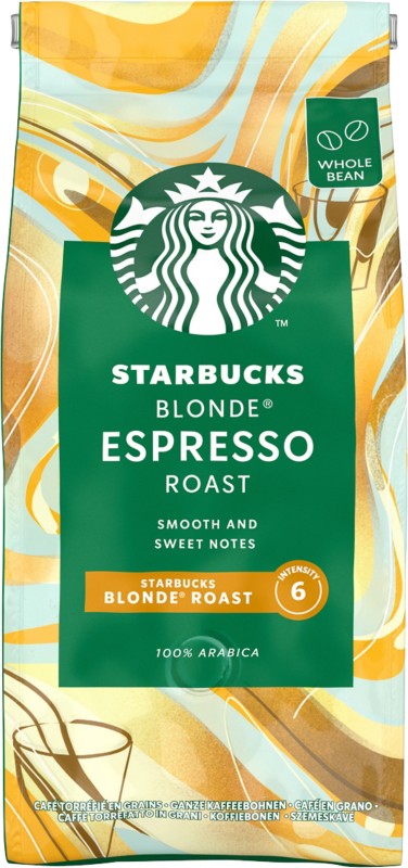 Starbucks Blonde Espresso Coffee Beans 200g Bag