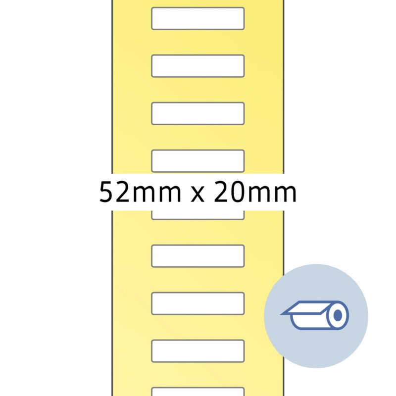 Herma 4066 ThermotransferetikettenSelbstklebend Weiß 20 x 52 mm 5000 Etiketten