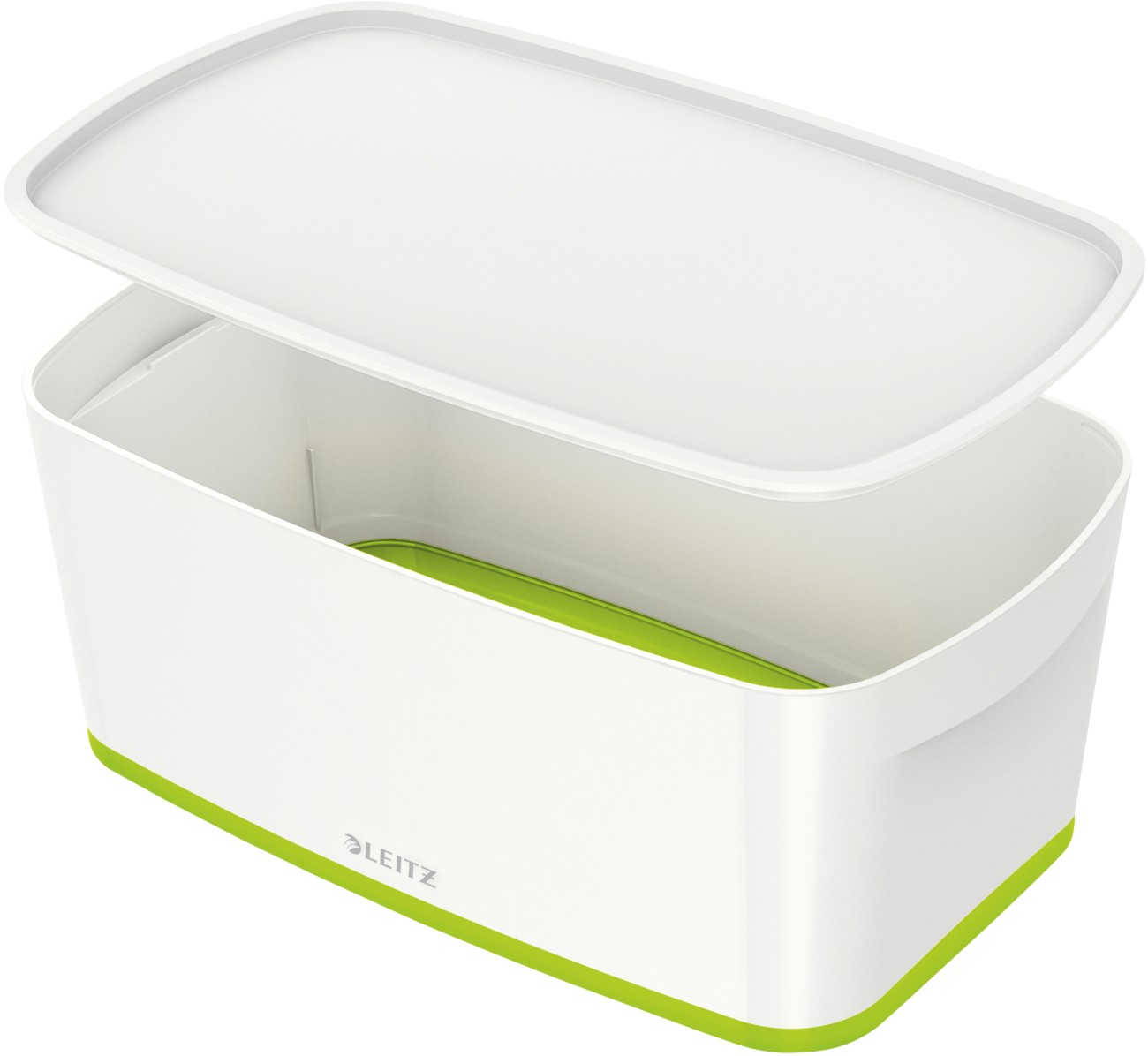 Leitz MyBox WOW Aufbewahrungsbox 5 L Weiß, Grün Kunststoff 31,8 x 19,1 x 12,8 cm
