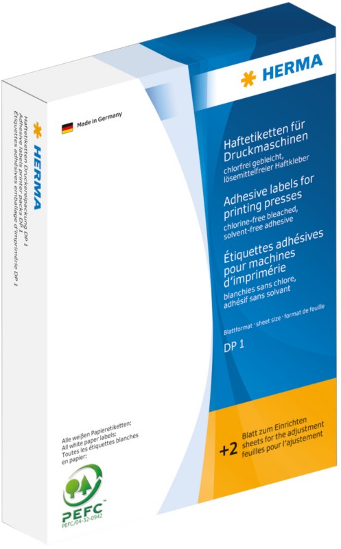 HERMA Selbstklebende Etiketten 2960 Weiß Rechteckig 34 x 67 mm 170 Blatt à 6 Etiketten