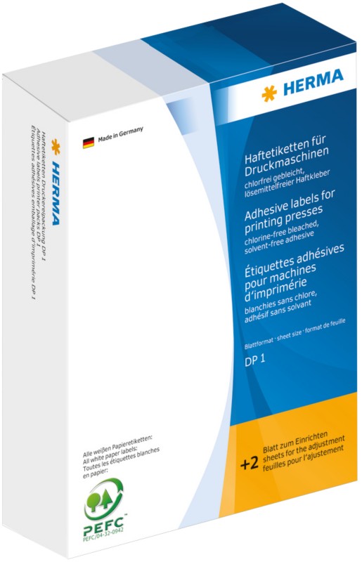 Thumbnail - HERMA Selbstklebende Etiketten 2840 Weiß Rechteckig 12 x 30 mm 287 Blatt à 35 Etiketten