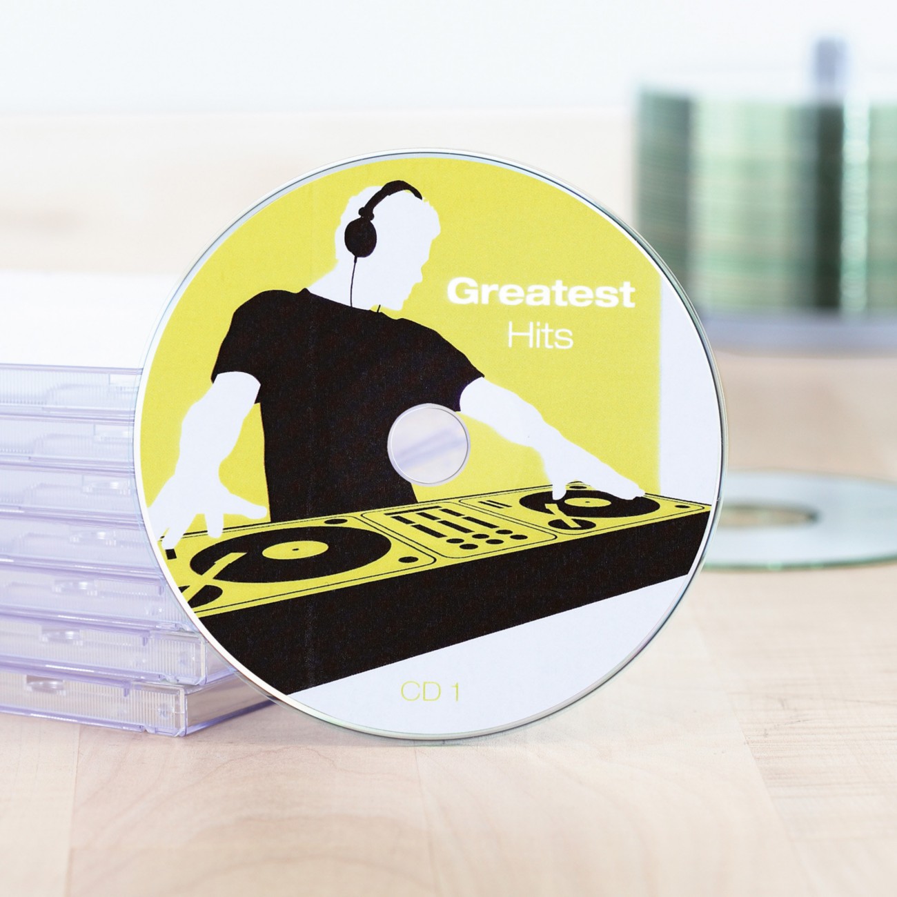 HERMA CD/DVD Etiketten 8624 haftend Weiß 116 x 116 mm 10 Blatt à 2 Etiketten